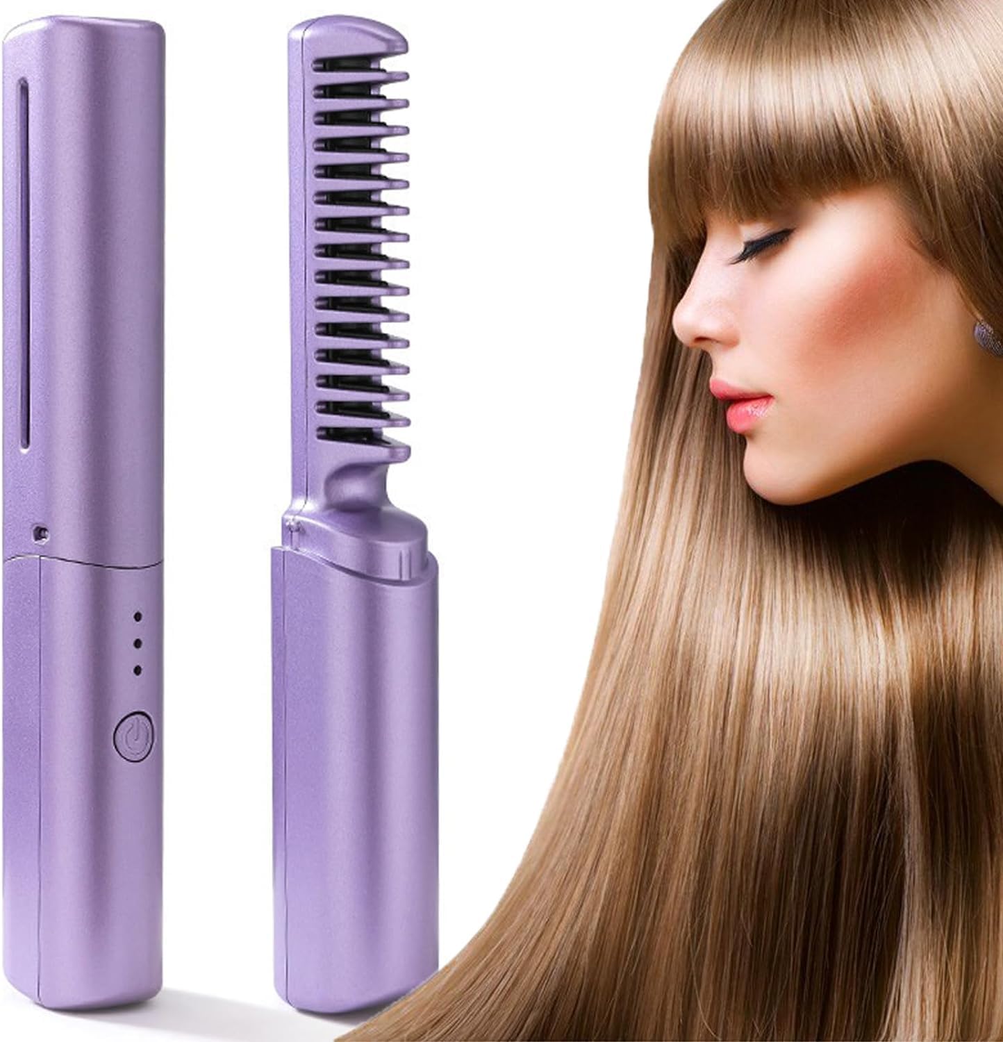Portable Hair Straightener Comb BRELZA