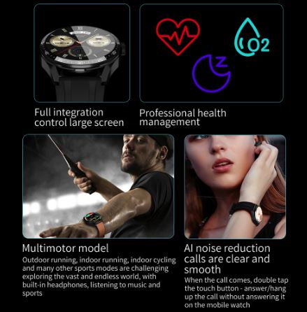 2-in-1 Hi-Fi Wireless Earphones & Men’s Smart Watch