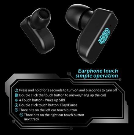 2-in-1 Hi-Fi Wireless Earphones & Men’s Smart Watch
