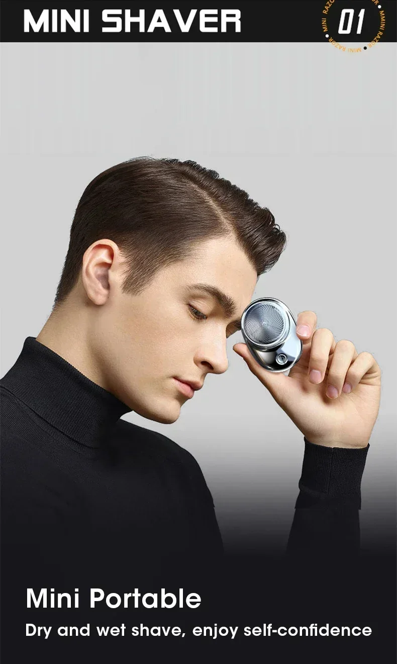 Upgraded MNI Men's Shaver - Wet & Dry Trimmer