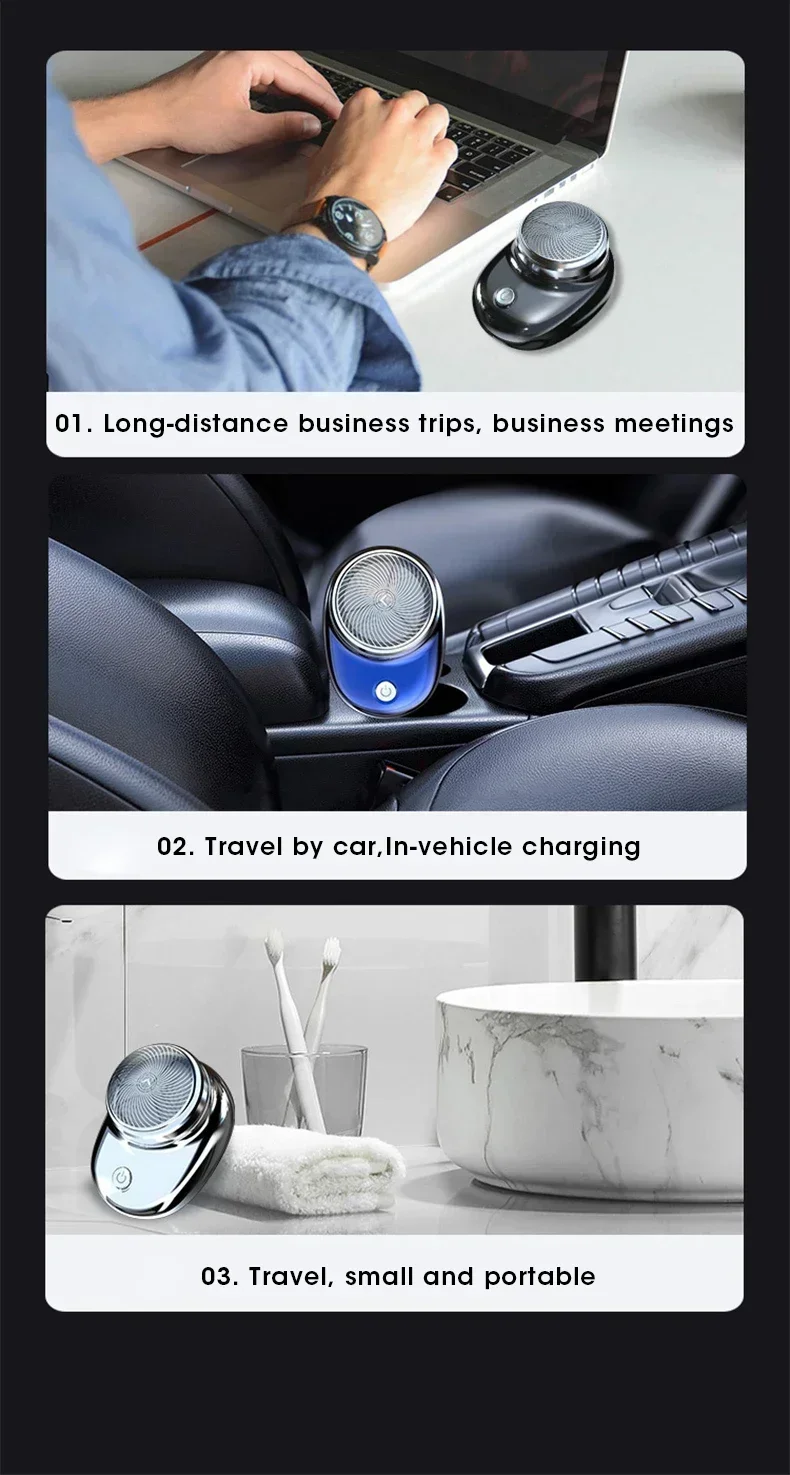 Upgraded MNI Men's Shaver - Wet & Dry Trimmer