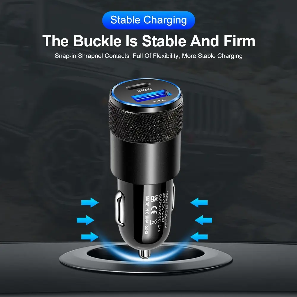 2-in-1 Wireless Auto Adapter for CarPlay and Android