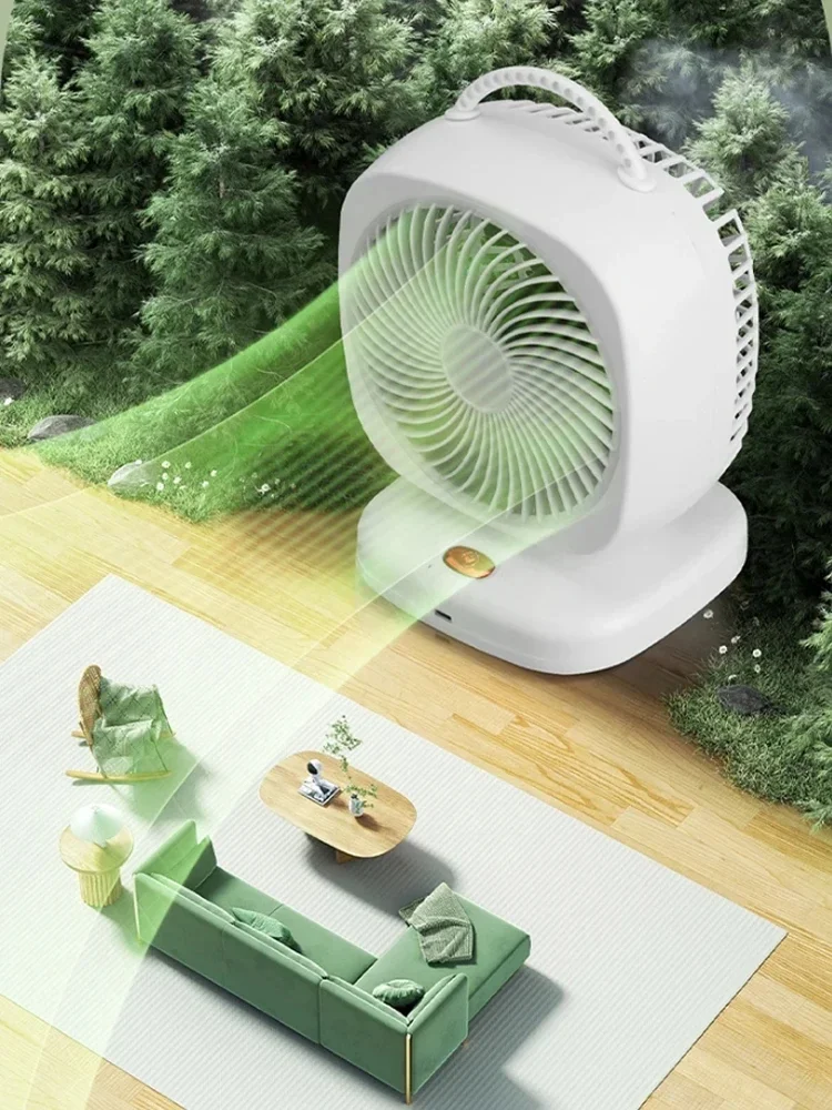 Mini Desktop Fan, High-Power Portable Rechargeable Fan