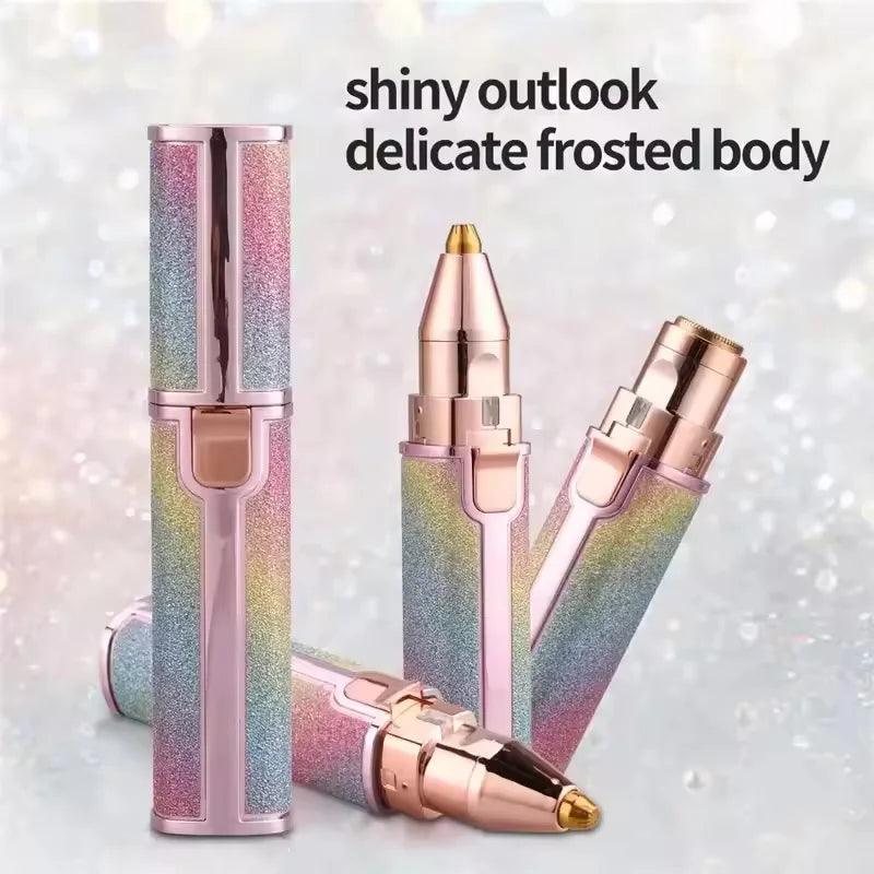 2-in-1 Rechargeable Facial Hair Remover & Eyebrow Razor