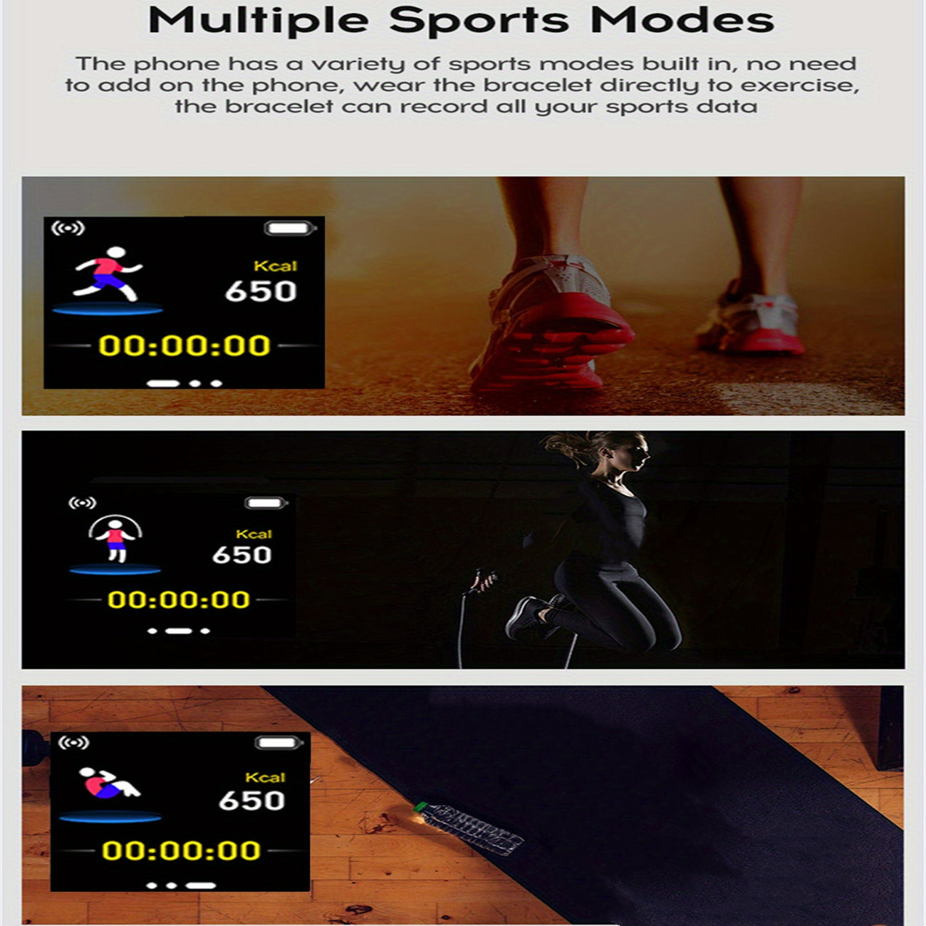 Smart Fitness Watch ⌚ | Bluetooth, Music, Sleep & Health Tracker for Men & Women