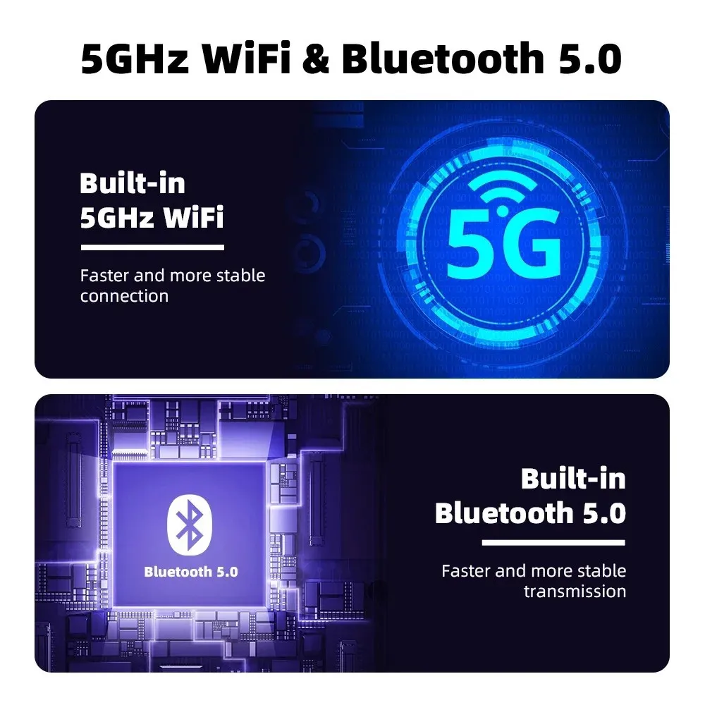 2-in-1 Wireless Auto Adapter for CarPlay and Android, Plug and Play CarPlay Dongle Converts Wired to Wireless, Fast Auto Connection, No Lag, Compact Design for iPhone and Android BRELZA