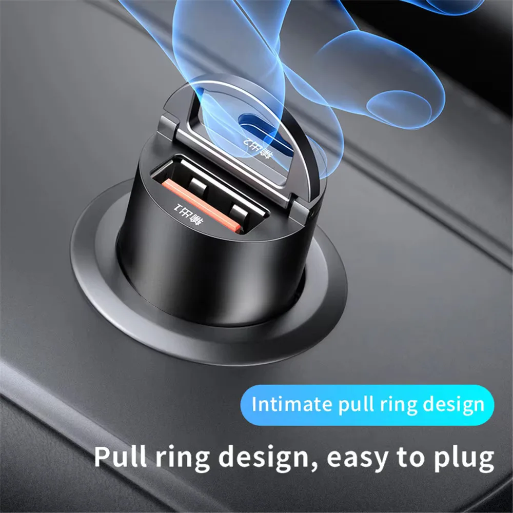 Mini Car Charger | Fast USB-C PD & QC3.0 Charging for iPhone, Samsung, Xiaomi, Huawei BRELZA