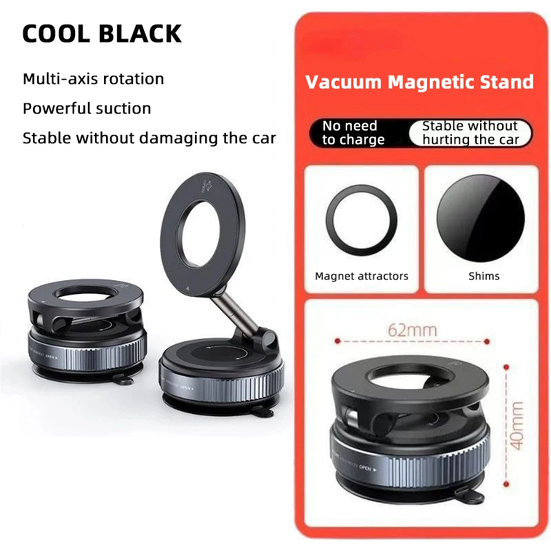 K007 Magnetic Phone Holder | 3-Axis Rotation, Adjustable & Multi-Scenario Use
