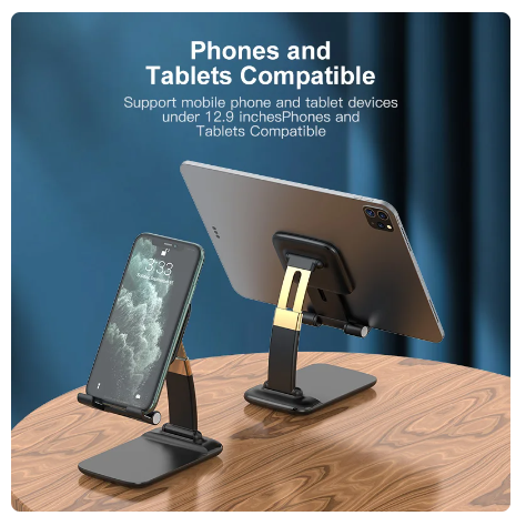 Adjustable Desk Phone & Tablet Holder Stand