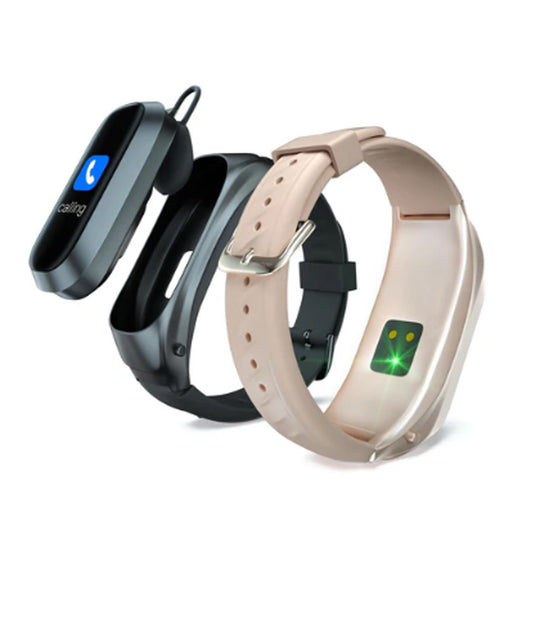 2-in-1 Adult Smart Call Bracelet with Built-In Bluetooth Headset