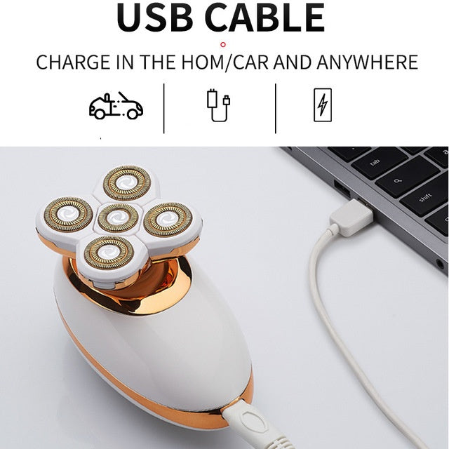 Electric Rechargeable Shaver | Portable Cordless Grooming Tool