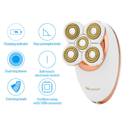 Electric Rechargeable Shaver | Portable Cordless Grooming Tool