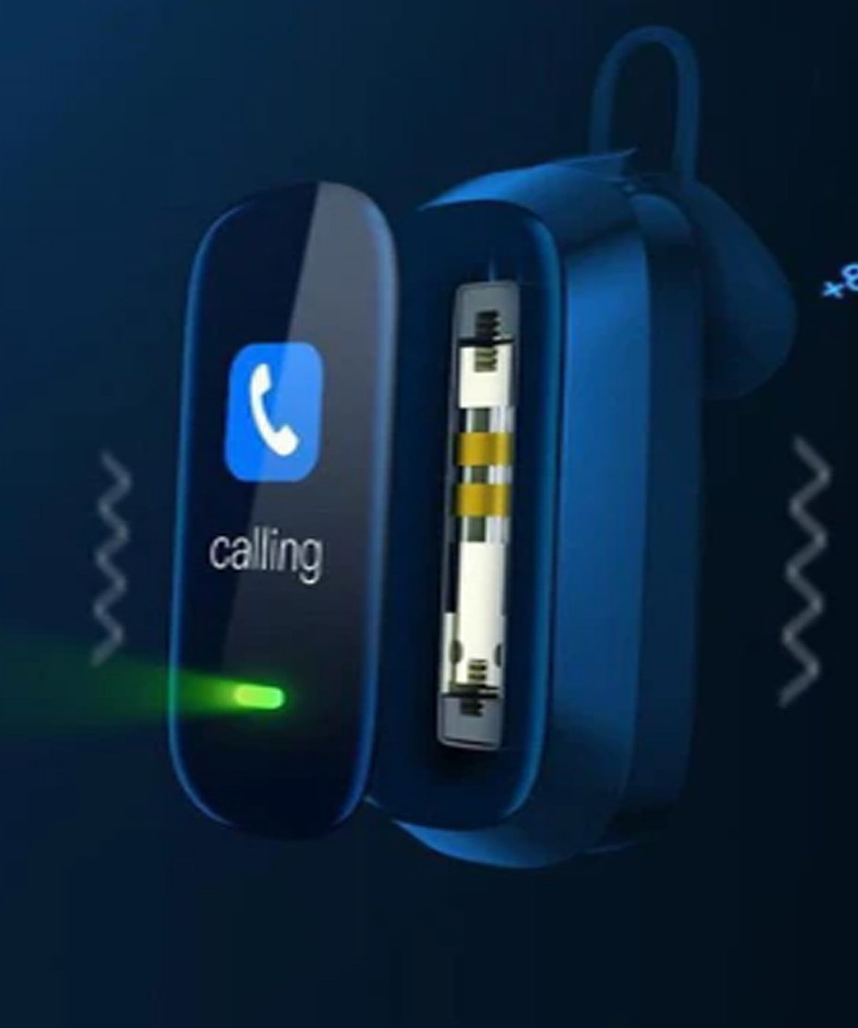 2-in-1 Adult Smart Call Bracelet with Built-In Bluetooth Headset