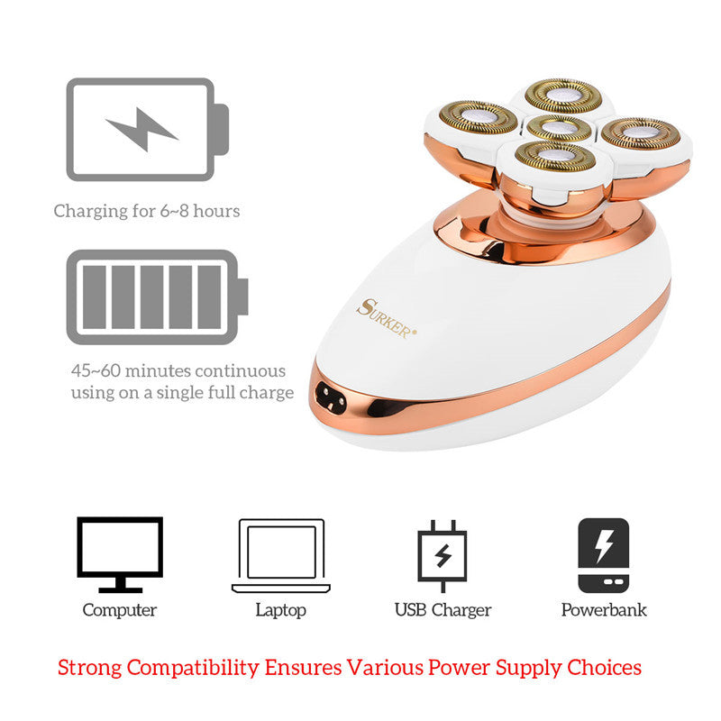 Electric Rechargeable Shaver | Portable Cordless Grooming Tool