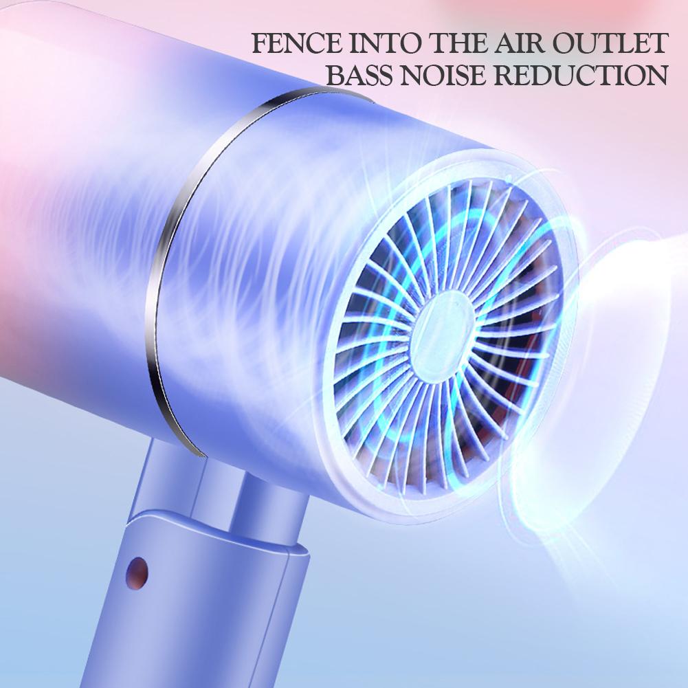 Mini Folding Hair Dryer | Portable Anion Blow Dryer with Carry Bag for Travel & Home