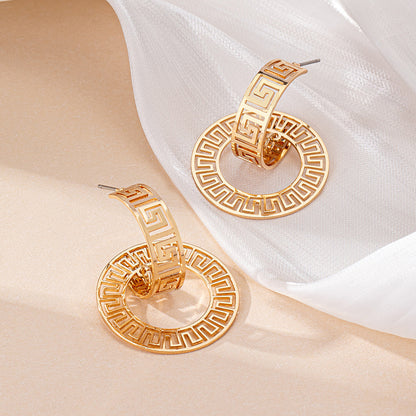 Geometric Loop Jewelry Set for Women