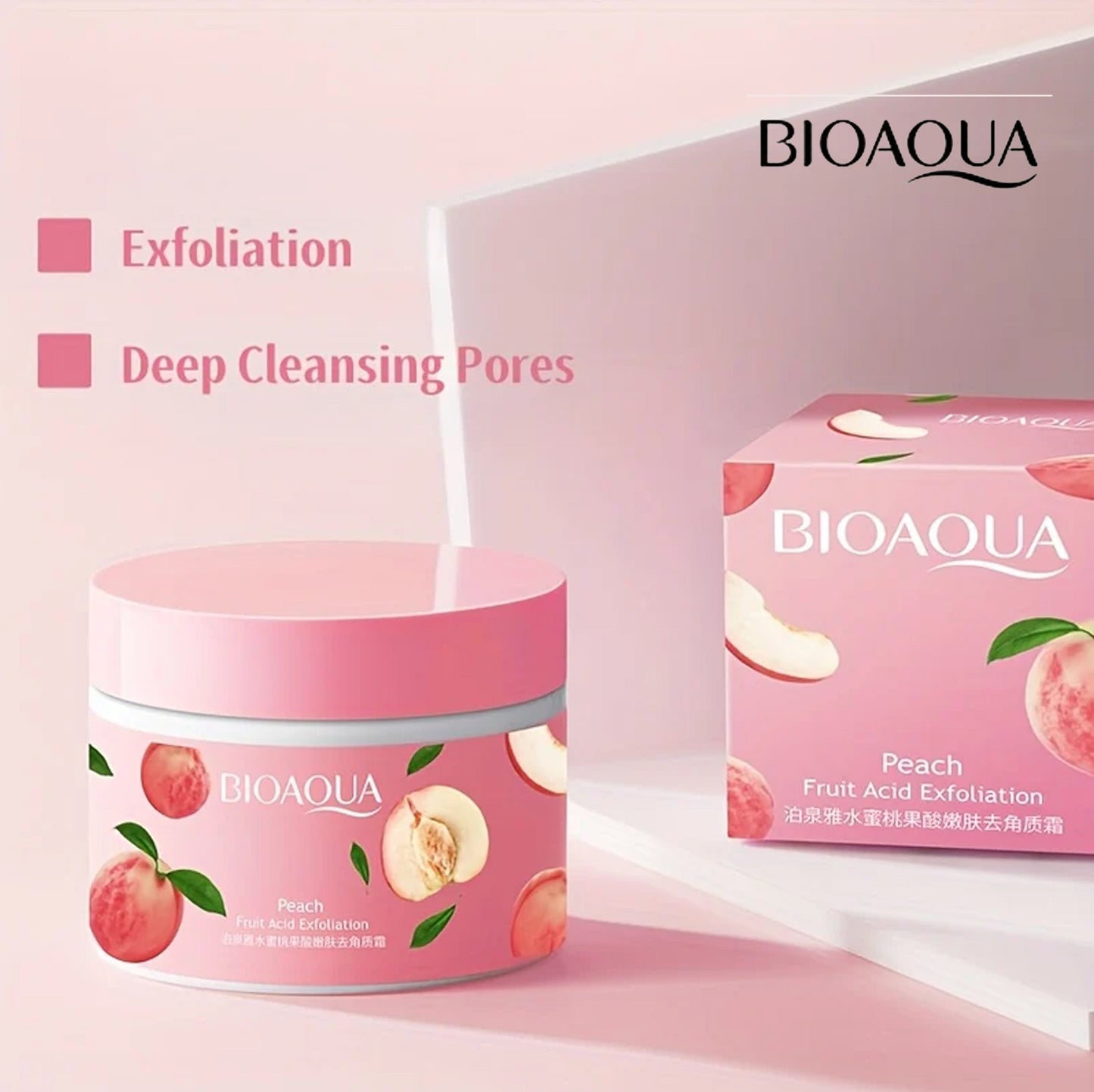 Peach Extract Fruit Acid Exfoliating Face Gel Cream