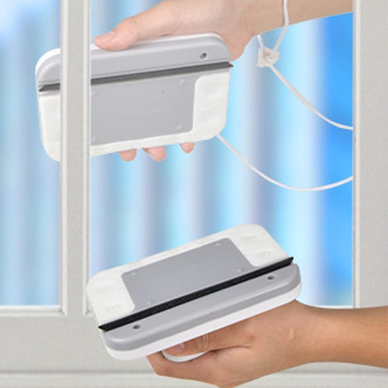 Magnetic Cleaner Tool, Double Sided Window Cleaner Glass Wiper with Strong Magnetic Force,Window Cleaner Toolfor 3 to 10mm Glass Thickness