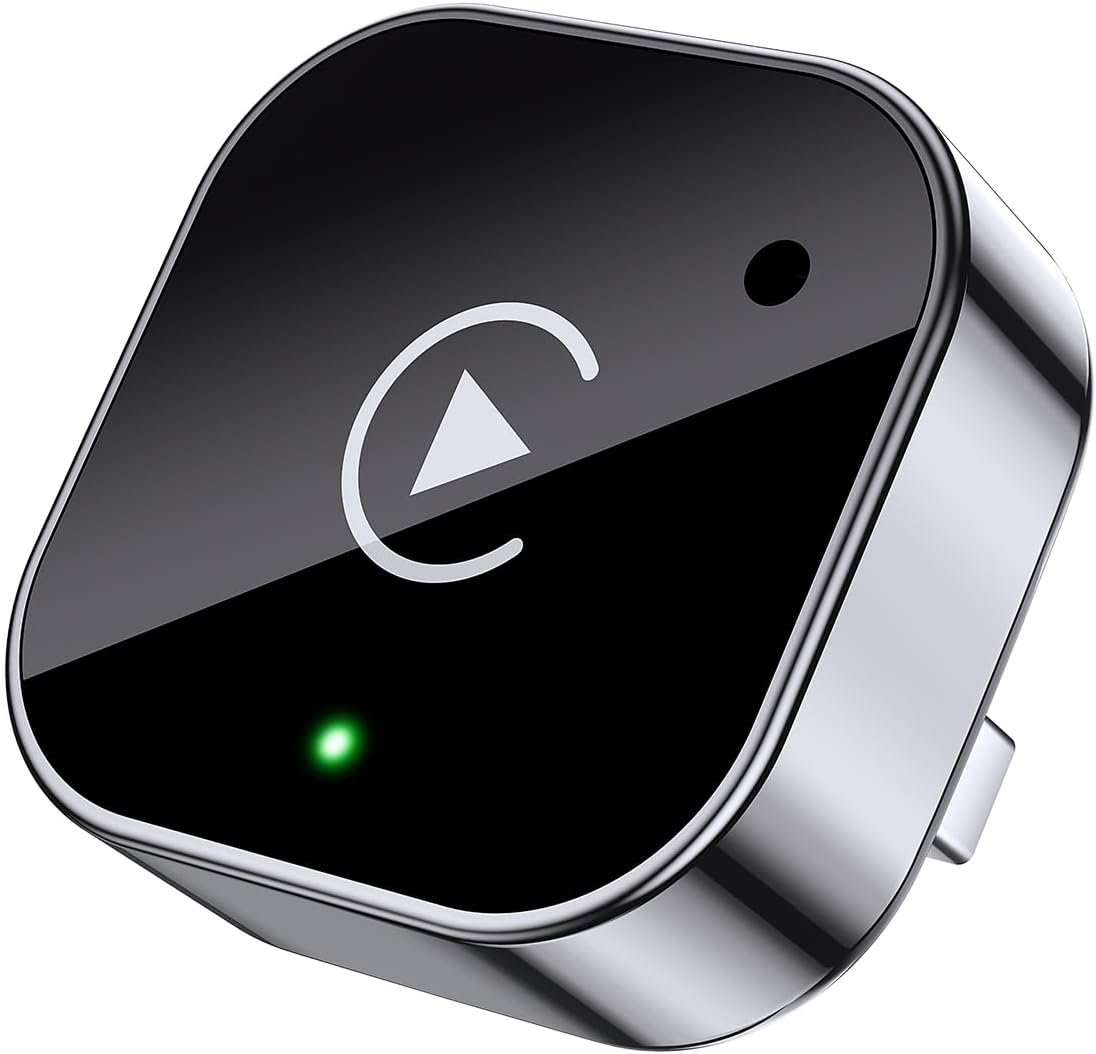 2-in-1 Wireless Auto Adapter for CarPlay and Android, Plug and Play CarPlay Dongle Converts Wired to Wireless, Fast Auto Connection, No Lag, Compact Design for iPhone and Android