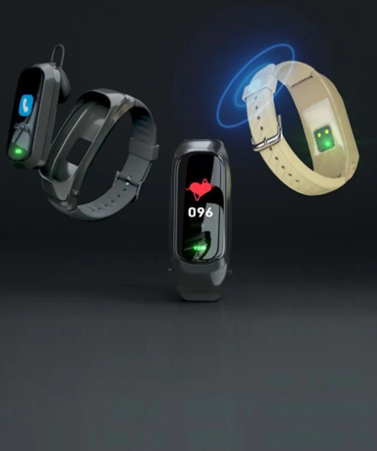 2-in-1 Adult Smart Call Bracelet with Built-In Bluetooth Headset