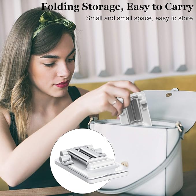 Adjustable Desk Phone & Tablet Holder Stand