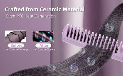 Portable Hair Straightener Comb BRELZA