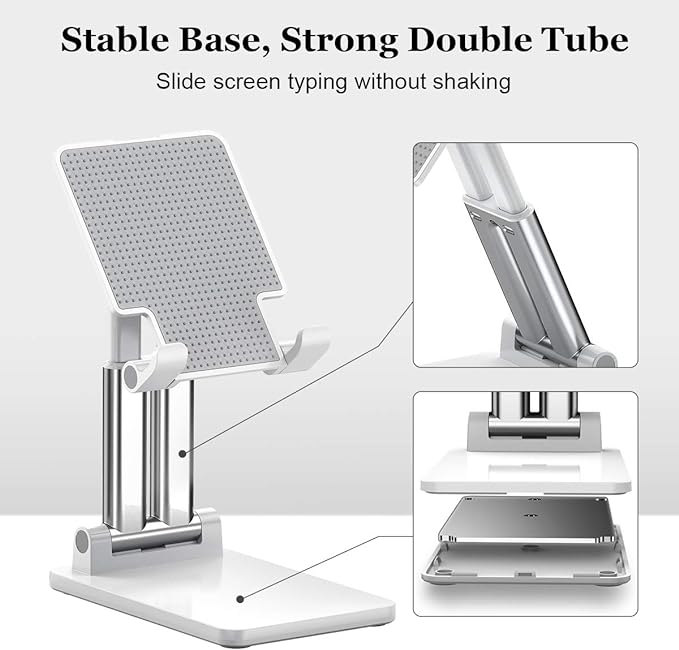 Adjustable Desk Phone & Tablet Holder Stand