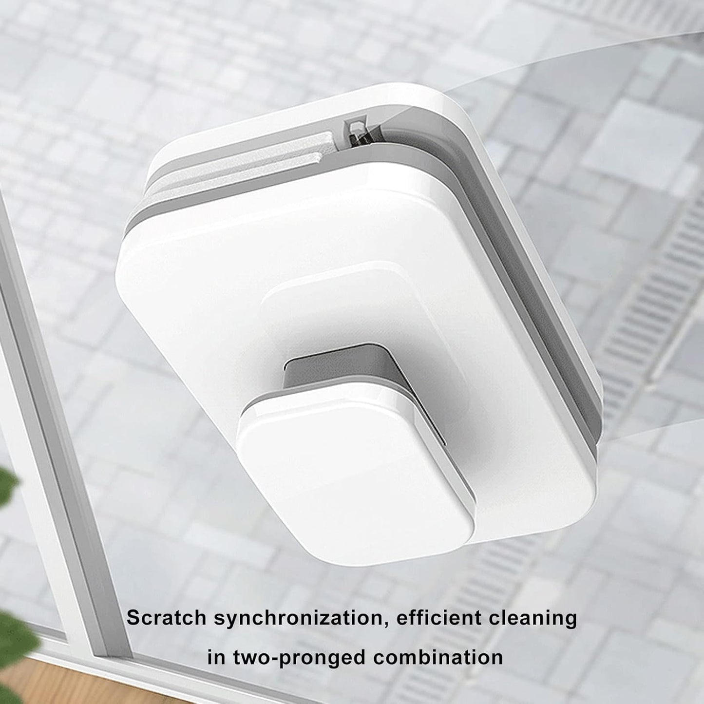 Magnetic Cleaner Tool, Double Sided Window Cleaner Glass Wiper with Strong Magnetic Force,Window Cleaner Toolfor 3 to 10mm Glass Thickness