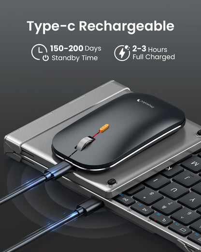 Foldable Wireless Bluetooth Keyboard | Portable & Rechargeable for All Devices