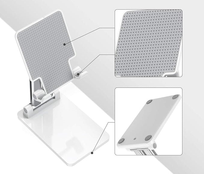 Adjustable Desk Phone & Tablet Holder Stand