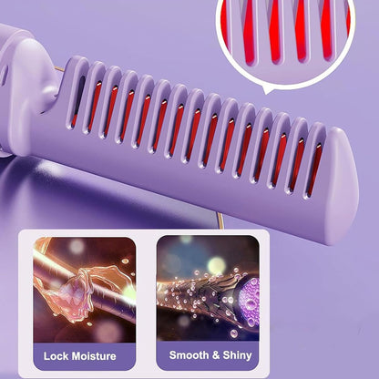 Portable Hair Straightener Comb BRELZA