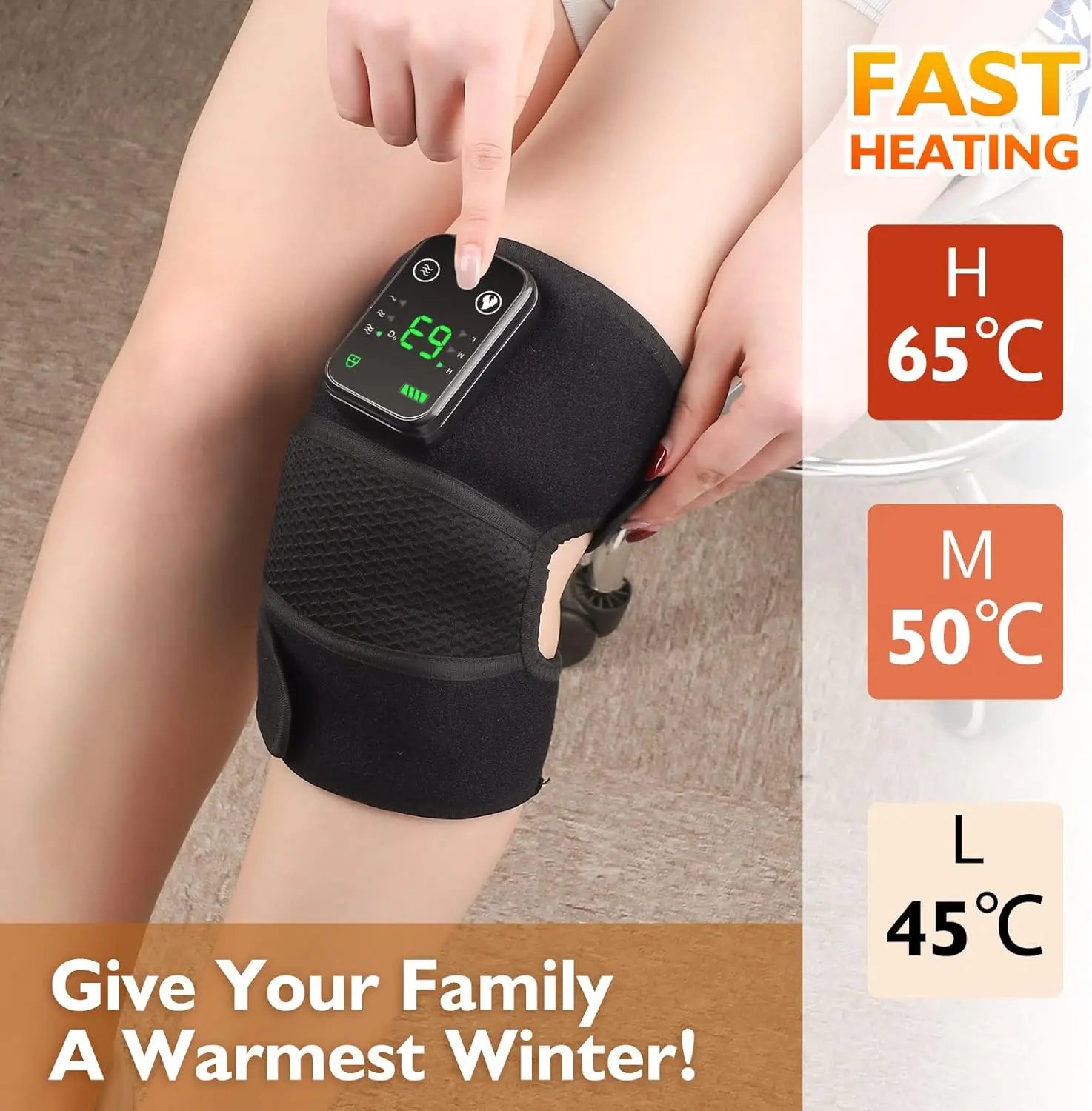 Cordless 3-in-1 Heated Knee Massager BRELZA