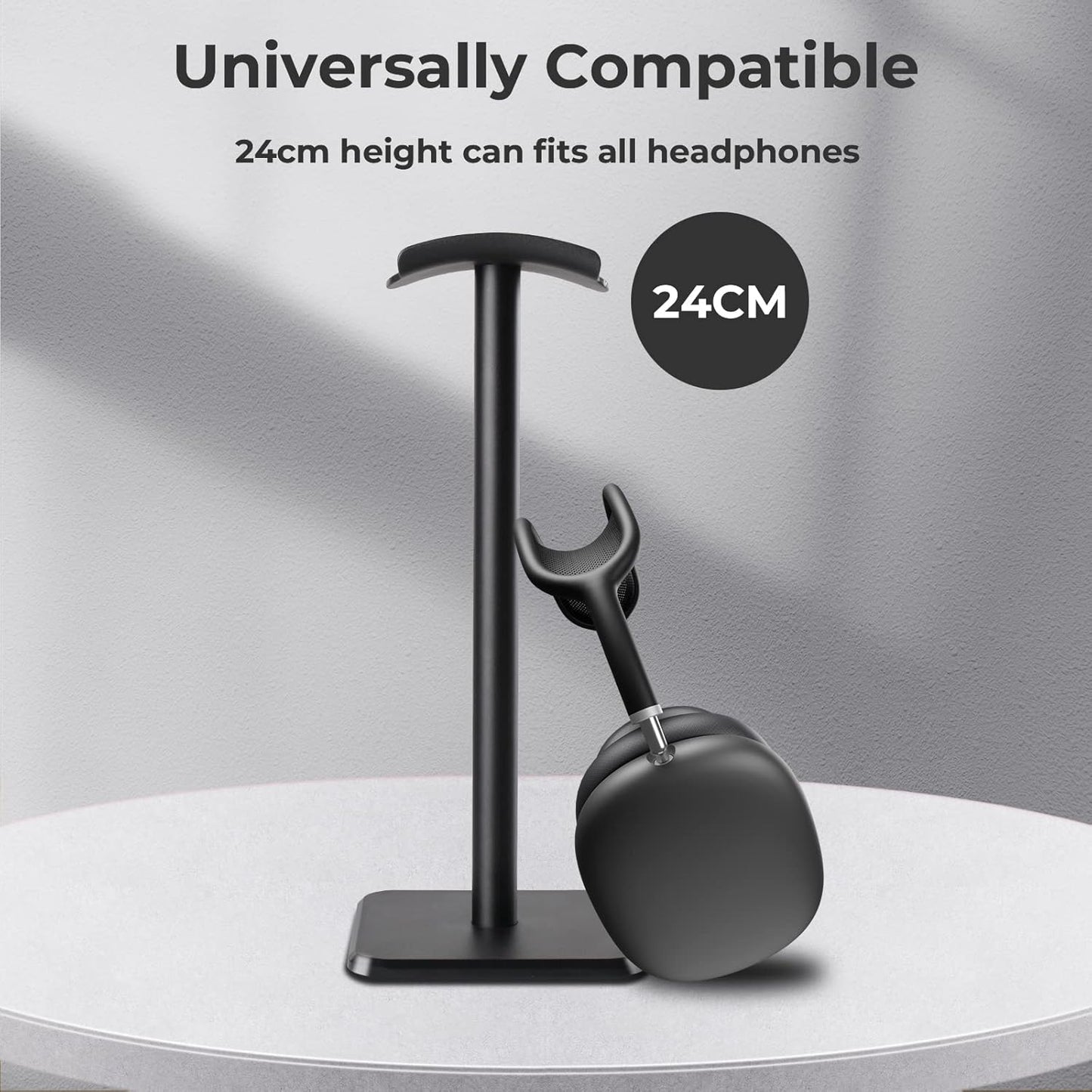 Universal Aluminum Headphone Stand | Gaming & Desktop Headset Holder