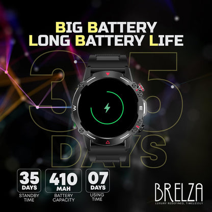 HULK Smart watch with AMOLED Always On Display Smart watches for men, BT Calling Waterproof Fitness Watch with Heart Sleep Monitor for Android iOS (Black)