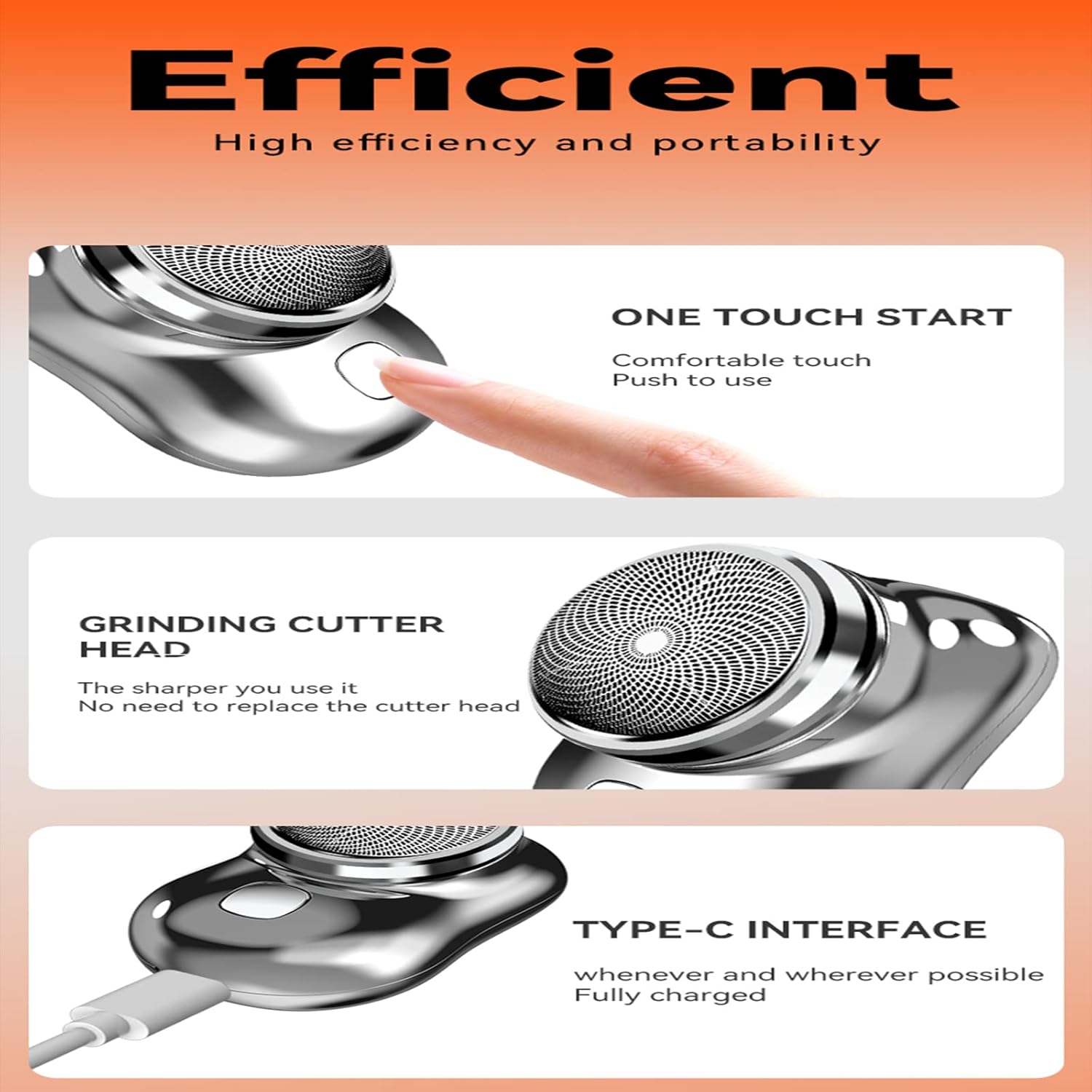 Portable Mini Electric Shaver BRELZA