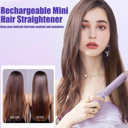 Portable Hair Straightener Comb BRELZA