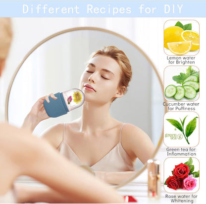 Facial Beauty Ice Roller| Silicone Ice Mold | Skin Tightening, Pore Shrinking & Face Massage Tool