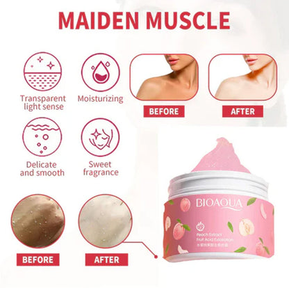 Peach Extract Fruit Acid Exfoliating Face Gel Cream