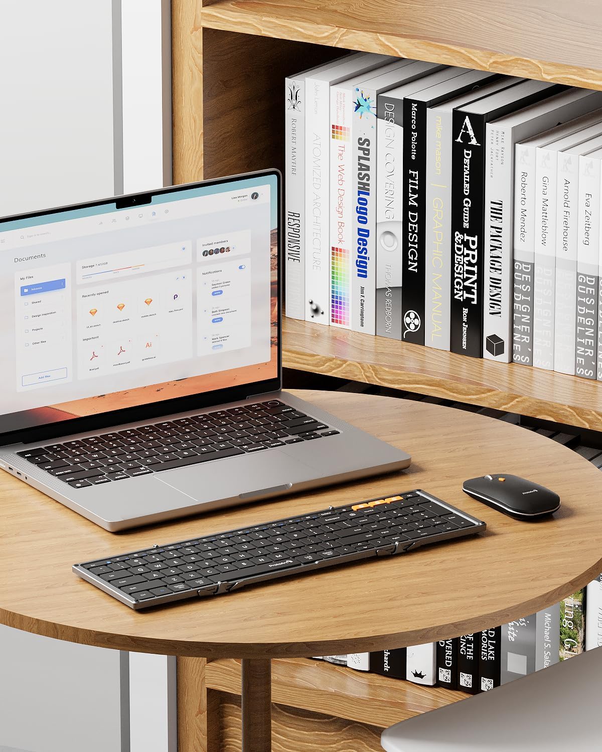 Foldable Wireless Bluetooth Keyboard | Portable & Rechargeable for All Devices