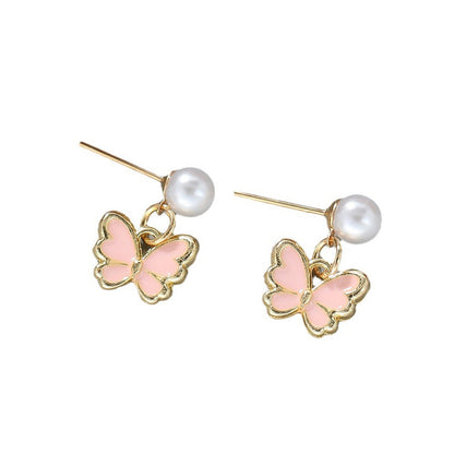 Pearl Butterfly Jewelry Set for Women