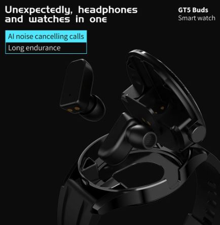 2-in-1 Hi-Fi Wireless Earphones & Men’s Smart Watch