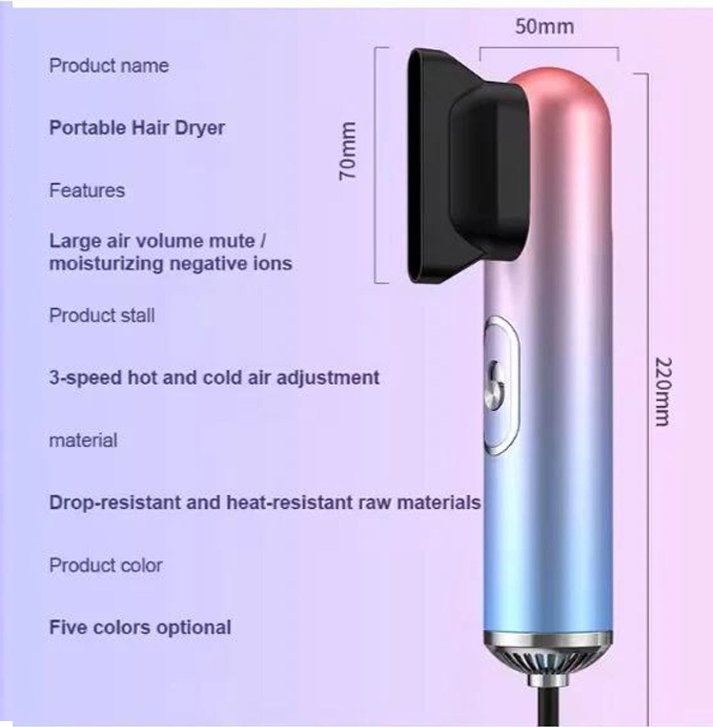 Compact Hair Dryer BRELZA