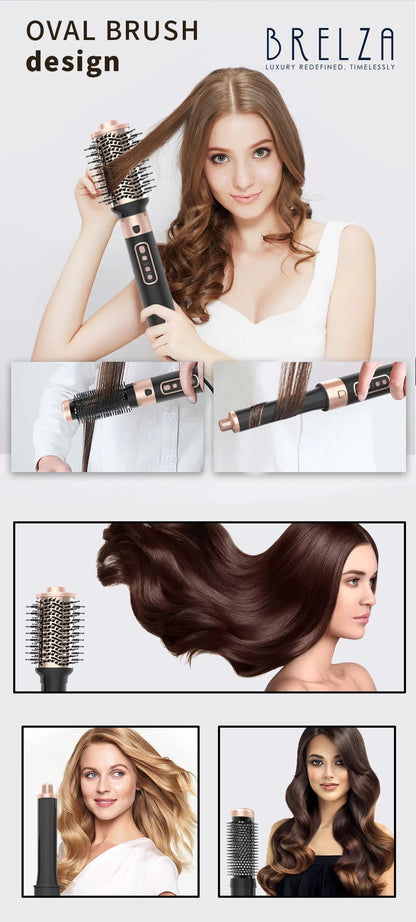 5-in-1 Hair Dryer & Volumizing Hot Air Brush | Brushless Motor Salon Styler