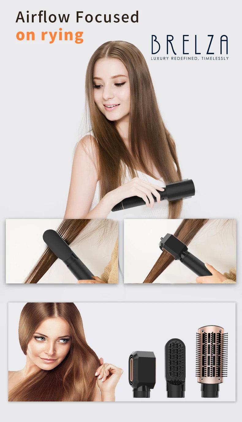 5-in-1 Hair Dryer & Volumizing Hot Air Brush | Brushless Motor Salon Styler