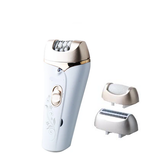Portable 3 in 1 Women Electric Hair Remover Painless Electric Lady's Hair Remover Epilator
