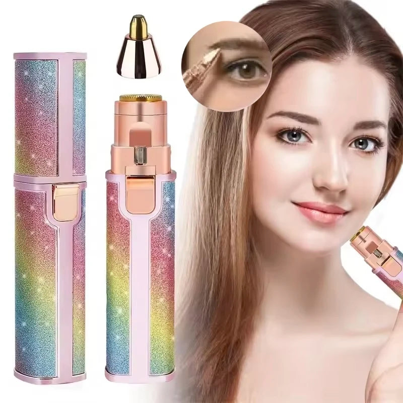 2-in-1 Rechargeable Facial Hair Remover & Eyebrow Razor