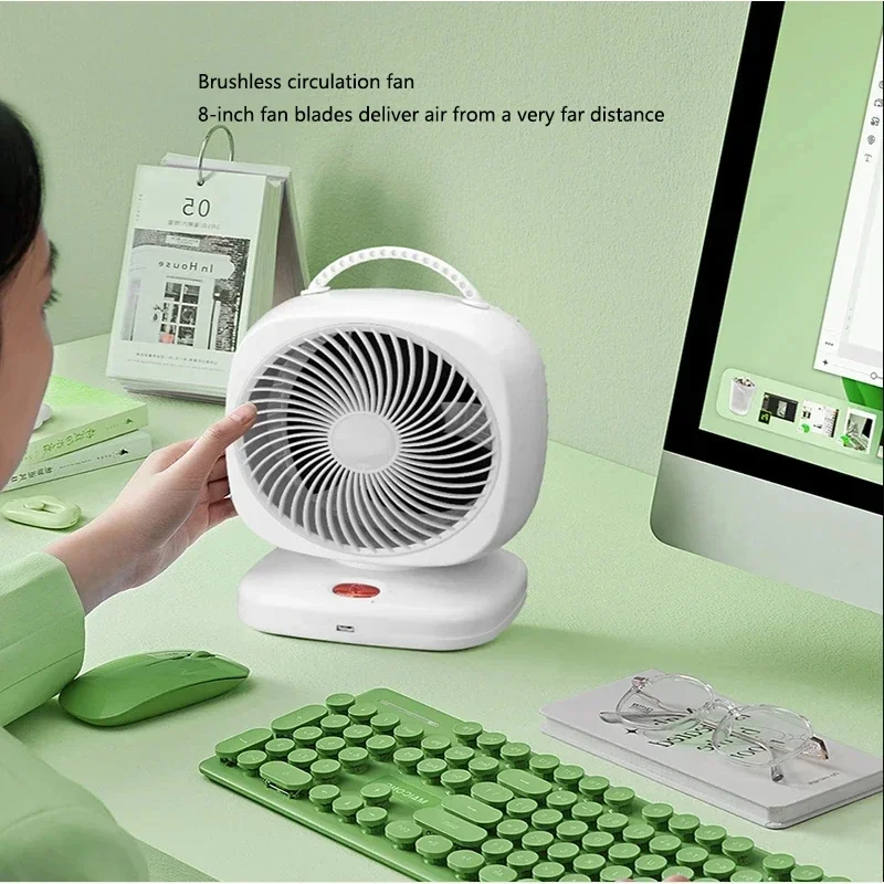 Mini Desktop Fan, High-Power Portable Rechargeable Fan