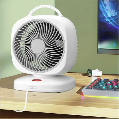 Mini Desktop Fan, High-Power Portable Rechargeable Fan