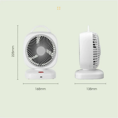 Mini Desktop Fan, High-Power Portable Rechargeable Fan