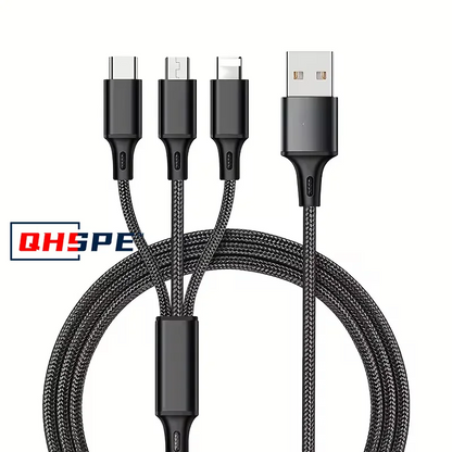 3-in-1 Fast Charging Cable ⚡ Type-C | Micro | iPhone